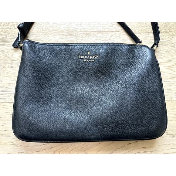 Kate Spade Black Leather Purse - Picture 1 of 12